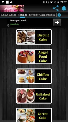 Cake Recipes android App screenshot 7